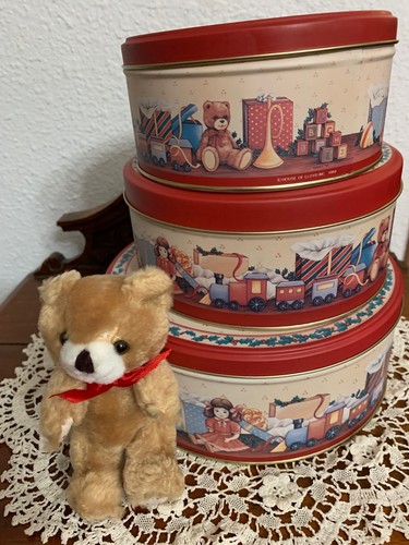Vintage nesting teddy - teddy, bear