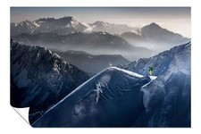 Skiing Over Steep Snowy