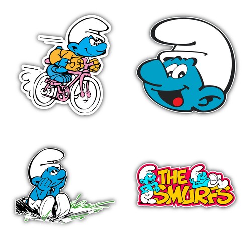 The smurfs cartoon - set, 4