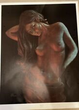 2 Fine Art Print-Beautiful Lady - Fireglow By Stephen Pearson - NEW 77 X60cm 