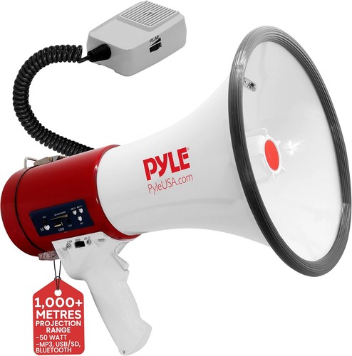 Pyle megaphone with - megaphone, siren