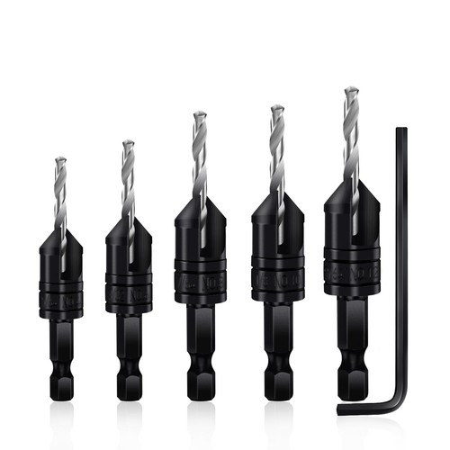 Countersink drill bit set