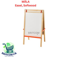 New IKEA MÅLA Kids Easel – Whiteboard & Blackboard Double-Sided Softwood