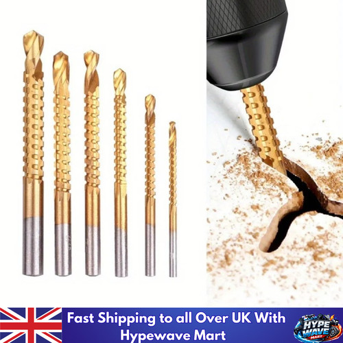 6pcs titanium coated twist - 6pcs,