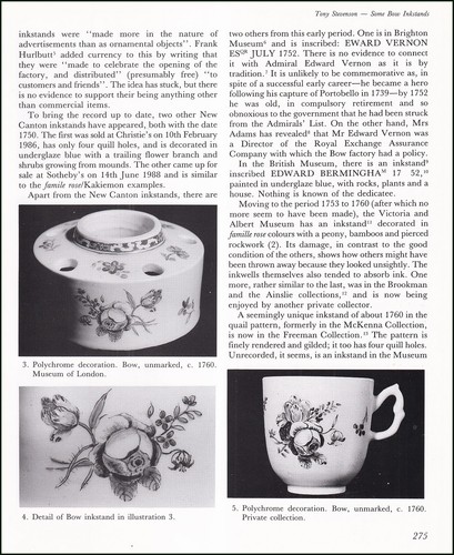 Bow porcelain inkstands an - bow,