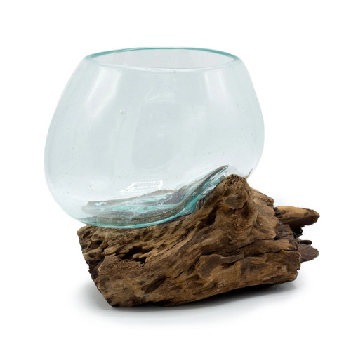 Molten glass wood medium - wood,