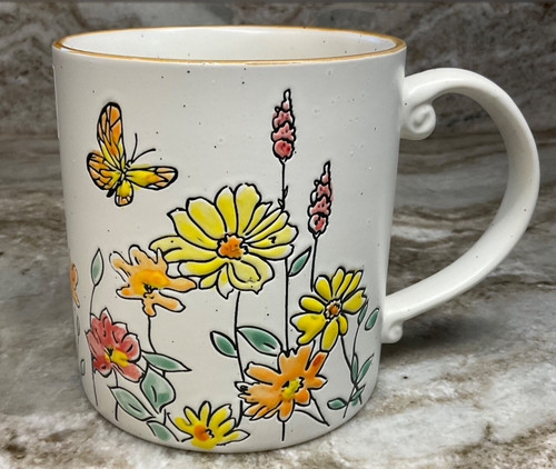 Large coffee mug - coffee, butterfly