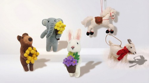 Animals wool felt handmade - wool,