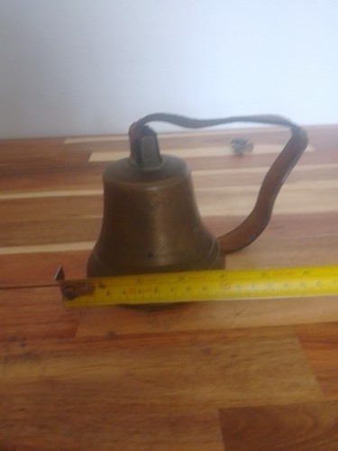 Vintage brass school bell - vintage,