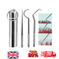 3pcs toothpick set metal - set,