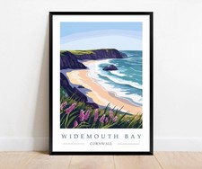 Widemouth Bay Travel Poster