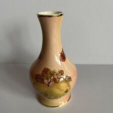 A Royal Worcester Company small Palissy Vase "Fruit" Royale Collection