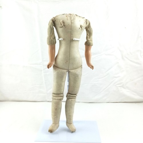 Antique leather doll - , body