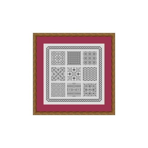 Blackwork embroidery kit - blackwork,
