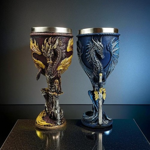 Dragon wine goblet stainless - wine,