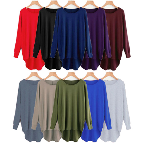 Womens plain oversized long - womens,