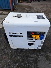 HYUNDAI  DHY8000SELR 7.5KVA 5.8kW SILENT 110v240v LONG RUN TANK DIESEL GENERATOR