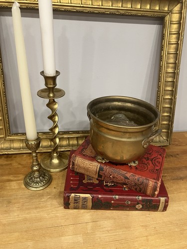 Small vintage brass - small, trough