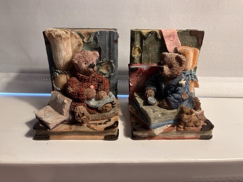 Vintage teddy bear - vintage, library