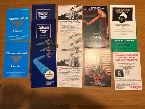 Vintage snooker ticket order - snooker,