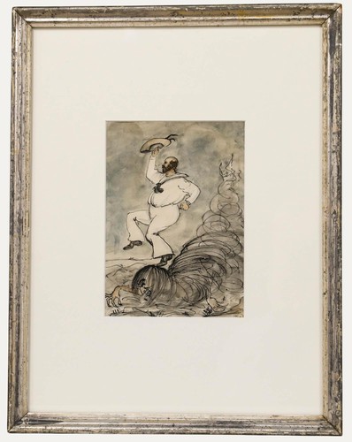 Framed early 20th century pen - framed,