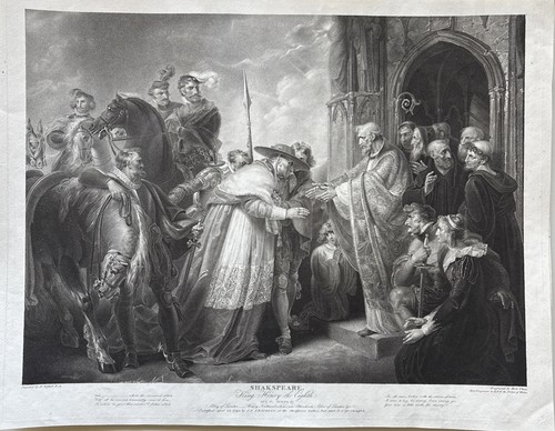 Antique shakespeare engraving - shakespeare,