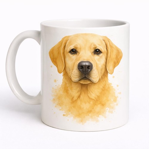 Yellow labrador mug brew - yellow, crew