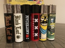 Nice Clipper Lighter Lot - Clipperman - Amsterdam - Black Leaf - Weed - Rare