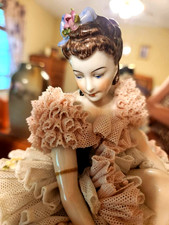 LARGE Antique Dresden Lace