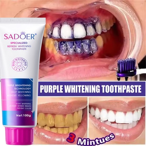 Purple whitening toothpaste - whitening,