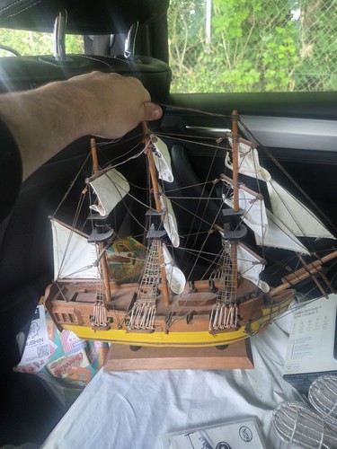 Vintage wooden model ship - ship, of
