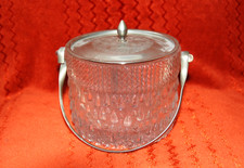 Vintage Textured GLASS BISCUIT