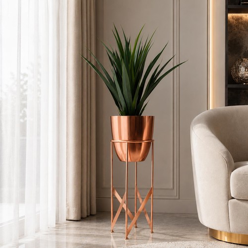 Metal plant pot - plant, 90cm