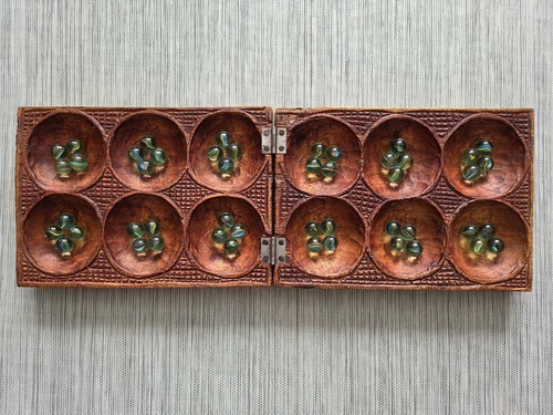 Vintage mancala hand carved - mancala,