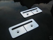 MGTF / MGF MG TF ALUMINIUM SEAT BELT HOLDERS GUIDES TIDY SET *RARE* !