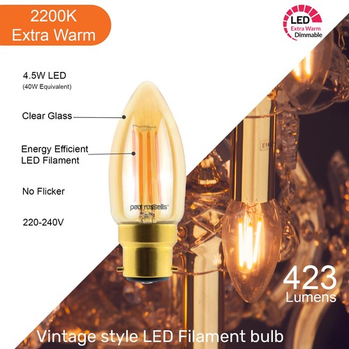 Led filament candle bulb - led,