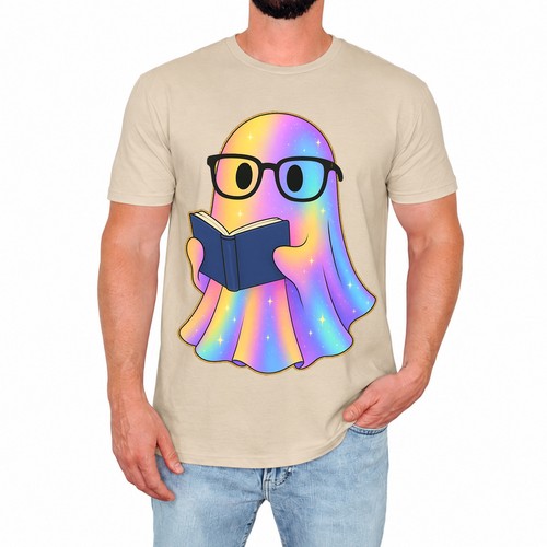 Funny cartoon ghost mens - funny,