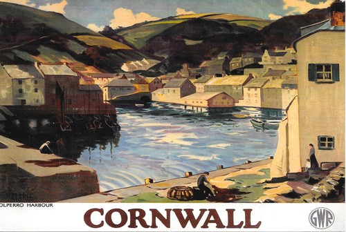Postcard rail poster great - postcard,