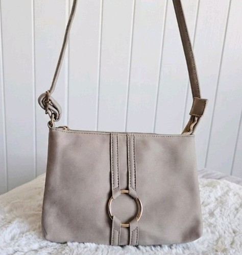 Avon taupe crossbody bag faux - avon,