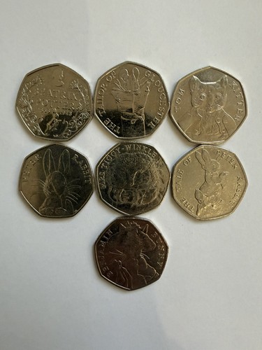 Beatrix potter 50p coin - x,