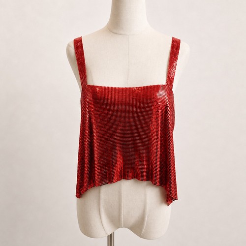 White fox top womens red - top, 12