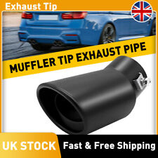 Universal Stainless Steel Car Rear Round Exhaust Muffler Tail Pipe Trim Tip UK