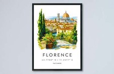 Florence Watercolor Poster