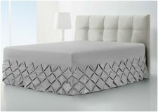 PIN TUCK FITTED VALANCE BED