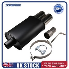 Stainless Steel Twin Tip Sports Exhaust Muffler Back Box Performance MC 003