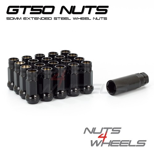 Black gt50 wheel nuts - 20,