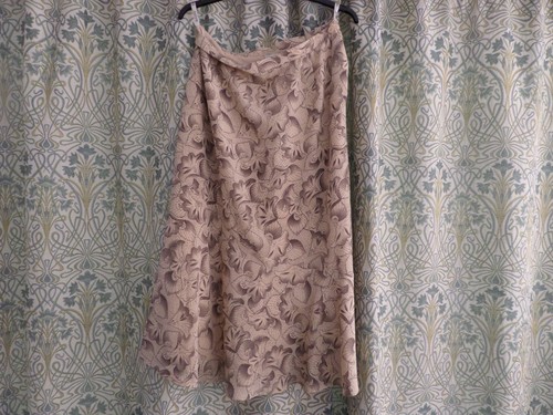 Ladies beige skirt - ladies, floral