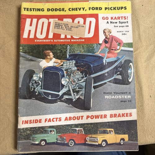Hot rod magazine vintage march - magazine,