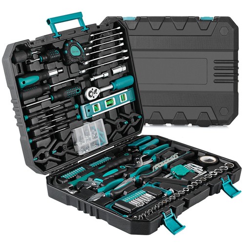 198pcs home tool kit general - home,