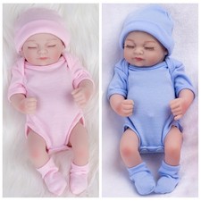 Reborn Dolls Realistic Baby Girl Full Body Vinyl Silicone Twins Babies Xmas Gift